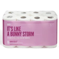 Perk™ Ultra Soft Toilet Paper, 2-ply, White, 154 Sheets/Roll, 16 Rolls/Case (PK55154)