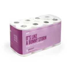 Perk™ Ultra Soft Toilet Paper, 2-ply, White, 154 Sheets/Roll, 16 Rolls/Case (PK55154)