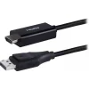 Philips 6' Display Port to HDMI Audio/Video Cable, Male to Male, Black (SWV9216G/27)