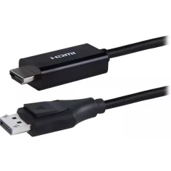 Philips 6' Display Port to HDMI Audio/Video Cable, Male to Male, Black (SWV9216G/27)
