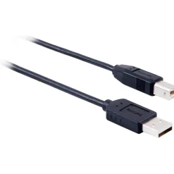 Philips 6' USB Type-A to USB Type-B Data Cable, Male to Male, Black (SWU7111A/27)