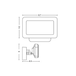 Philips Discover Floodlight LED Wall Outdoor Light, Metal (1743530V7)