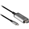 Philips Elite SWV9120C/27 6' USB-C to HDMI Adapter Cable, M/M, Black/Silver