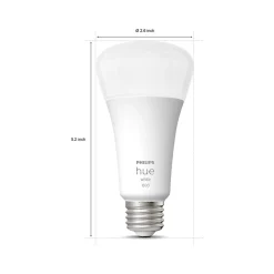 Philips Hue 100W Equivalent A21 LED Smart Bulb, Soft Warm White (580845)