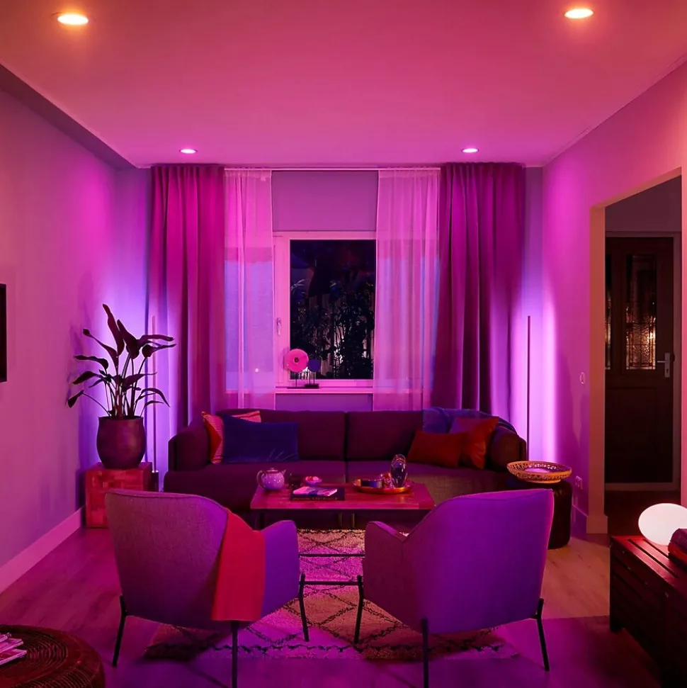 Philips Hue 62W Equivalent E26 LED Smart Downlight, Cool White, 4/Pack (578419)