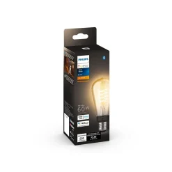 Philips Hue 60W Equivalent ST19 LED Smart Bulb, White (571125)