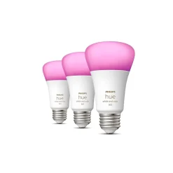 Philips Hue 60W Equivalent E26 LED Smart Bulb, White And Color Ambiance, 3/Pack (562785)