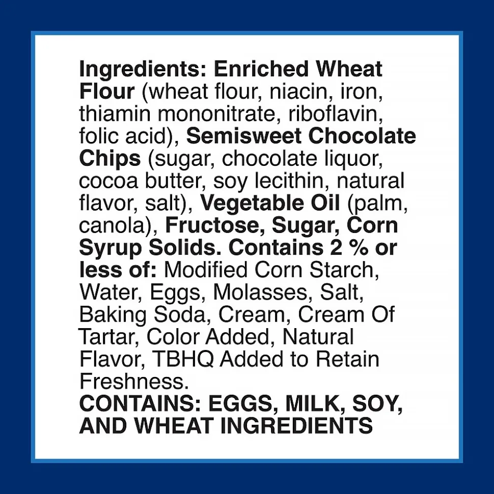 Pillsbury Solf Bake Mini Chocolate Chip Cookies, 1.5 oz., 28/Pack (220-02056)