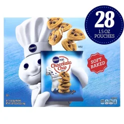 Pillsbury Solf Bake Mini Chocolate Chip Cookies, 1.5 oz., 28/Pack (220-02056)