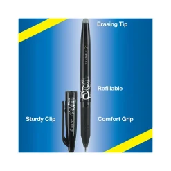 Pilot FriXion Ball Erasable Gel Pen, Fine Point, Black Ink (FX7-BLK-BC)