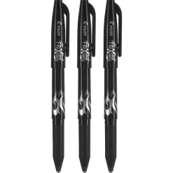Pilot FriXion Ball Erasable Gel Pens, Fine Point, Black Ink, 3/Pack (31556)