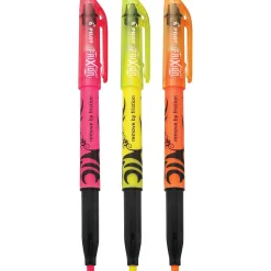 Pilot FriXion Light Erasable Highlighters, Chisel Tip, Assorted Ink, 3/Pack (46507)