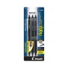 Pilot FriXion Synergy Clicker Retractable Erasable Gel Pen, Extra Fine Point, Black Ink, 3/Pack (FXYC3BLKE)