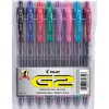 Pilot G2 Retractable Gel Pens, Bold Point, Assorted Ink, 8/Pack (31654)