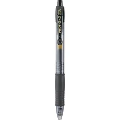 Pilot G2 Retractable Gel Pens, Bold Point, 1.0mm, Black Ink, Dozen (31256)