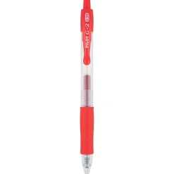 Pilot G2 Retractable Gel Pens, Ultra Fine Point, Red Ink, Dozen (31279)