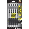 Pilot G2 Retractable Gel Pens, Ultra Fine Point, Black Ink, 5/Pack (31306)