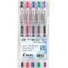 Pilot G-Tec-C Gel Pens, Ultra Fine Point, Assorted Ink, 5/Pack (35480)