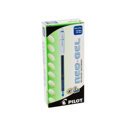 Pilot Neo-Gel Gel Pens, Fine Point, Blue Ink, Dozen (14002)