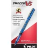 Pilot Precise V5 Rollerball Pens, Extra Fine Point, Blue Ink, Dozen (35335)
