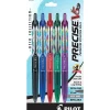 Pilot Precise V5 RT Deco Collection Retractable Rollerball Pens, Extra Fine Point, Assorted Ink, 5/Pack (41980)