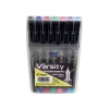 Pilot Varsity Fountain Pens, Medium Point, Assorted Ink, 7/Pack (90029)