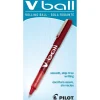 Pilot VBall Rollerball Pens, Extra Fine Point, Red Ink, Dozen (35202)