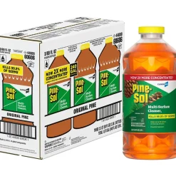 Pine-Sol Disinfecting Multi-Surface Cleaner Degreaser, Original Pine, 80 Fl. Oz. 3/Carton (60606CT)