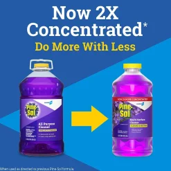 Pine-Sol Multi-Surface Cleaner/Degreaser, Lavender Clean Scent, 80 Fl. Oz. 3/Carton (60608CT)