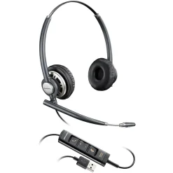 Plantronics Encorepro HW725 Stereo Headset, Over-the-Head, Black (783M6AA)