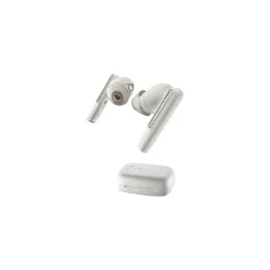Plantronics Voyager Free 60 UC Wireless Noise Cancelling Bluetooth Earbuds, USB-C, MS Certified, White Sand (7Y8L6AA)