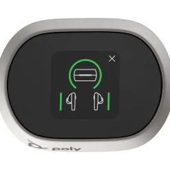 Plantronics Voyager Free 60+ UC Wireless Noise Cancelling Bluetooth Earbuds, USB-A, UC Certified, White Sand (7Y8G5AA)