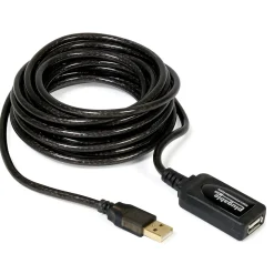 Plugable 16' USB 2.0 Active Extension Cable, Male/Female, Black (USB2-5M)