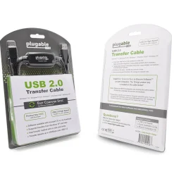 Plugable 6' USB 2.0 Windows Transfer Cable, Black (USB-EASY-TRAN)