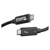 Plugable 6.56' USB C Power Cable, Black (TBT4-40G2M)