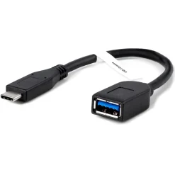 Plugable 6" USB-C to USB-A, Male to Female, Black (USBC-AF3)