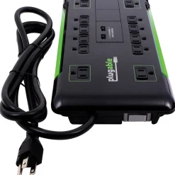 Plugable 12-Outlet 4320 J Surge Suppressor, 6' (PS12-USB2B)