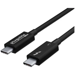 Plugable Thunderbolt 3 24" Cable, Black (TBT3-40G80CM)