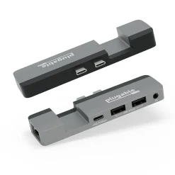 Plugable USB C Hub Multiport Adapter for Apple MagSafe 2 for MacBook Pro, Air M2