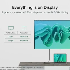 Plugable USB4 EPR 3.3' Cable, 240W, Black (USB4-240W-1M)