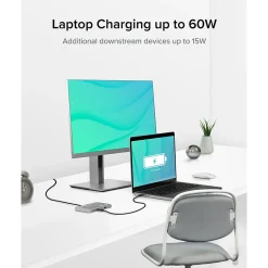 Plugable USB4 Hub, Silver (USB4-HUB3A)