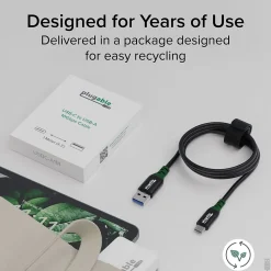 Plugable 3.3' USB-C to USB-A Cable, Black (USBC-A1M)