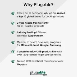Plugable 30W GaN USB C Charger Block, White (PS-30C1W)