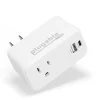 Plugable Wall Outlet Extender with USB-C and USB Charger, White (PS1-CA1)