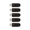 PNY Attache 4 16GB USB 2.0 Type-A Flash Drive, Black, 5/Pack (P-FD16GX5ATT4MC)