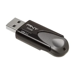 PNY Elite Turbo Attache 4 512GB USB 3.2 Flash Drive, Black (P-FD512TBAT4-GE)