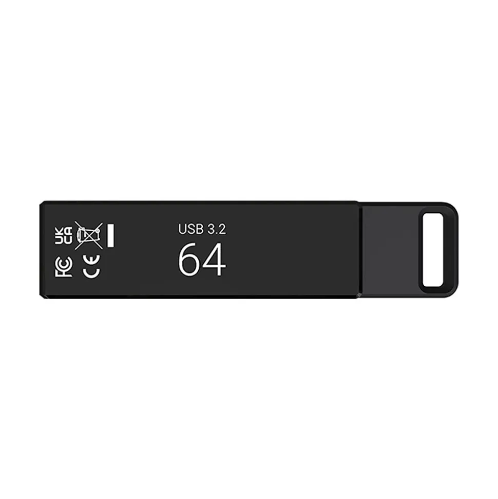 PNY Elite-X 64GB Type-C 3.2 Flash Drive, Black (P-FDI64GELTXC-G)