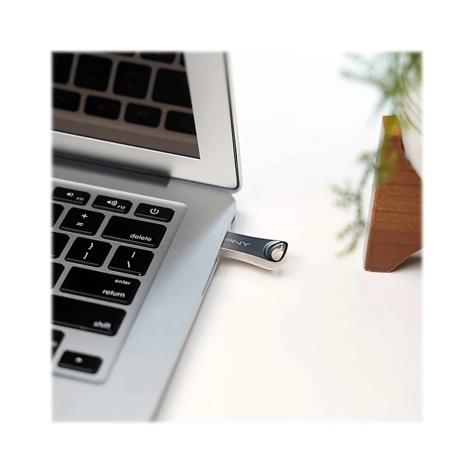 PNY Elite-X 64GB USB 3.2 Type A Flash Drive, Silver (P-FDI64GELTX-GE)