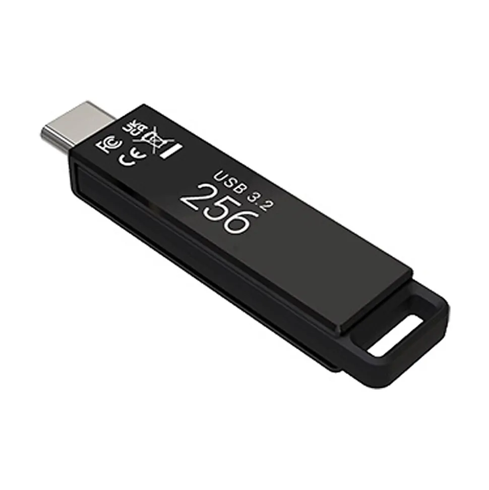 PNY Elite-X 256GB USB Type-C Flash Drive, Black (P-FDI256ELTXC-GE)