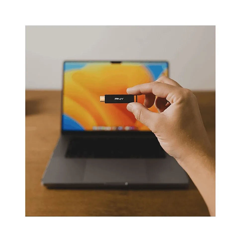 PNY Elite-X 256GB USB Type-C Flash Drive, Black (P-FDI256ELTXC-GE)